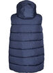 Lang vest med h&aelig;tte og lommer, Bl&aring;, Packshot image number 1