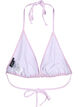 Trekants bikini bh med crepe struktur, Lilla, Packshot image number 1