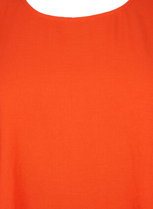 Kortærmet bluse med rynker, Orange.com, Packshot image number 2
