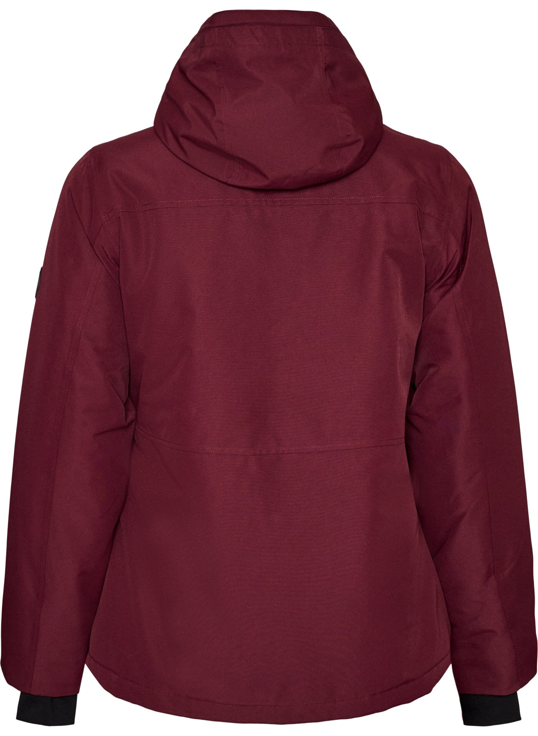 ZizziFunktionel ski anorak med h&aelig;tte, R&oslash;d, Packshot image number 1