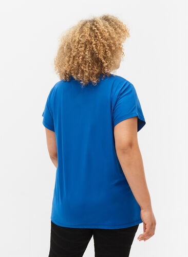Kortærmet trænings t-shirt, Lapis Blue, Model image number 1