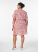 Kort kjole i bomuld med blomsterprint, R&oslash;d, Model image number 2