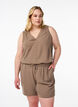Shorts med lommer og elastik i taljen, Brun, Model image number 0