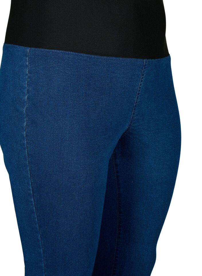 FLASH - Jegging med bred elastikkant, Blå, Packshot image number 2