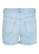 Denimshorts med sliddetaljer, Light Blue Denim, Packshot image number 1