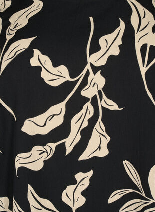 FLASH - Kortærmet bluse med print, Black Off White Fl., Packshot image number 2
