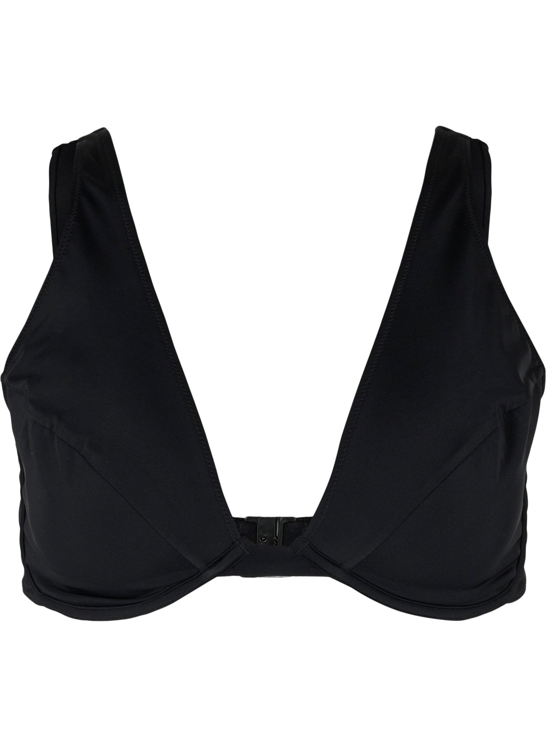 Zizzi Bikini bh med b&oslash;jle, Black, Packshot image number 0