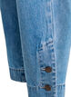 Cropped Kiana jeans med straight fit og knapdetaljer, Bl&aring;, Packshot image number 3