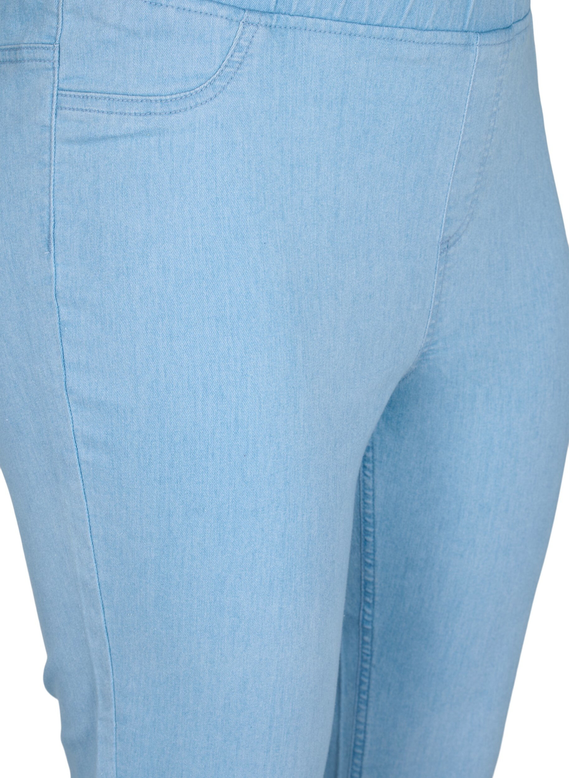 Zizzi Knickers i bomuldsmix, Light blue denim, Packshot image number 2