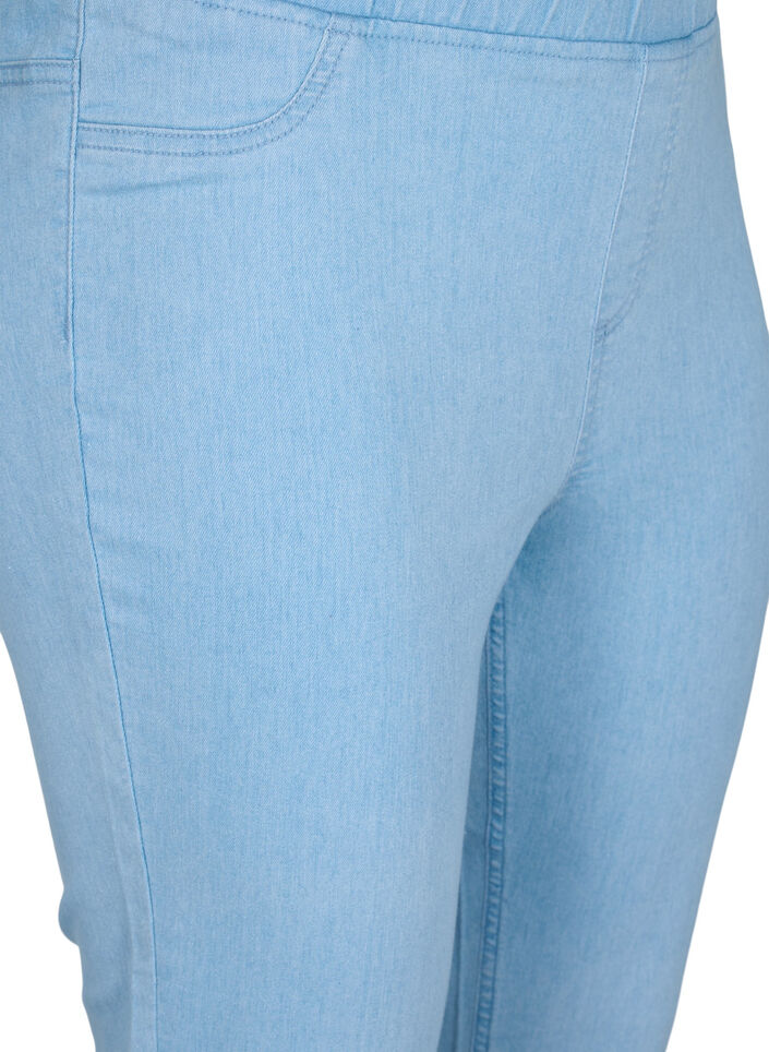 Knickers i bomuldsmix, Light blue denim, Packshot image number 2