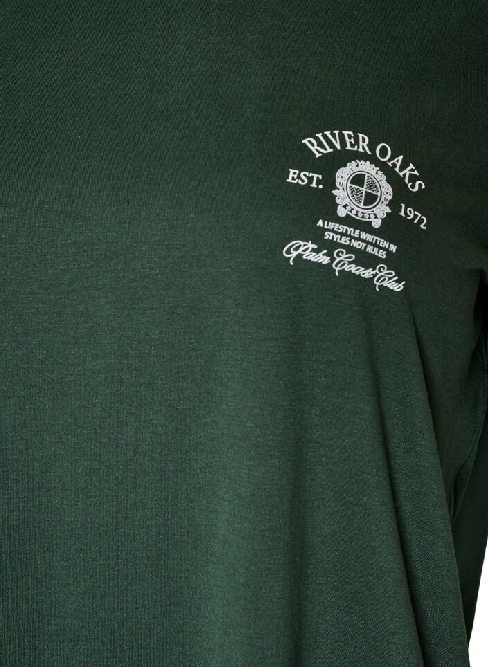 T-shirt med motiv, Gr&oslash;n, Packshot image number 2