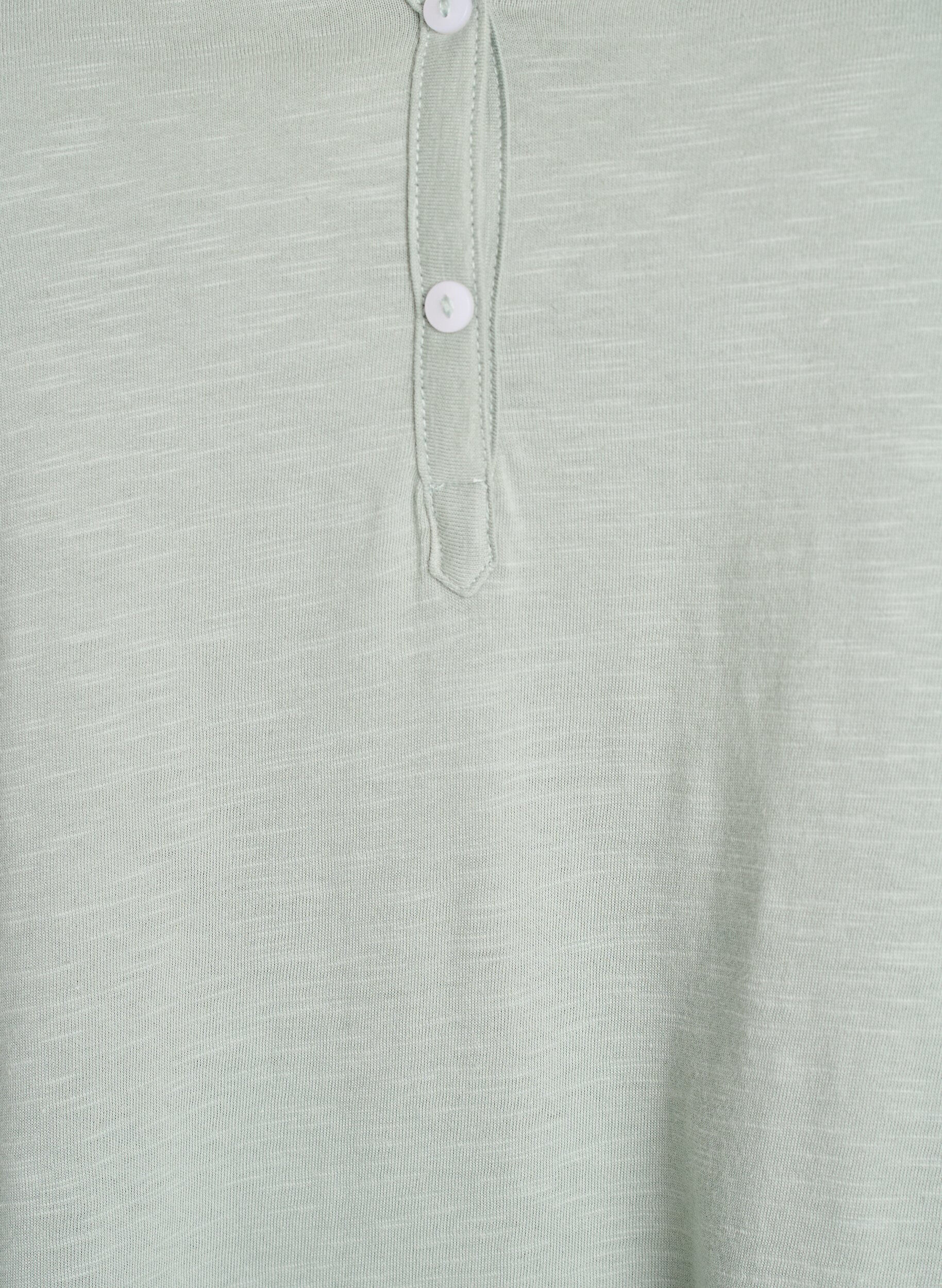 ZizziT-shirt med knapdetalje, Gr&oslash;n, Packshot image number 2