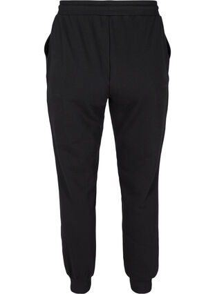 Løse sweatpants med lommer, Black, Packshot image number 1