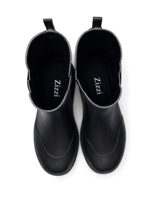 Kort wide fit gummistøvle, Black, Packshot image number 2