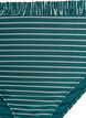 Stribet tai bikini trusse med rynkekant, Gr&oslash;n, Packshot image number 2
