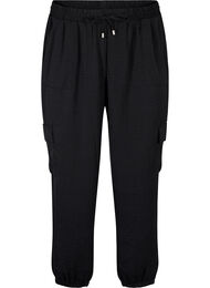 Bukser med cargolommer, Black