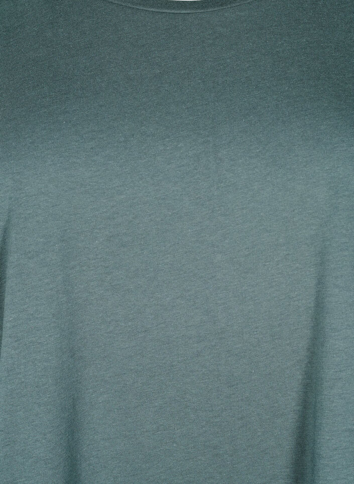 Kort&aelig;rmet t-shirt i bomuldsblanding, Gr&oslash;n, Packshot image number 2