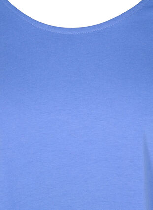 T-shirt i bomuldsmix, Ultramarine, Packshot image number 2