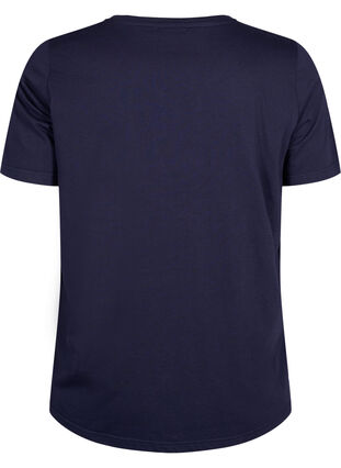 FLASH - T-shirt med motiv, Navy Blazer Bloom, Packshot image number 1