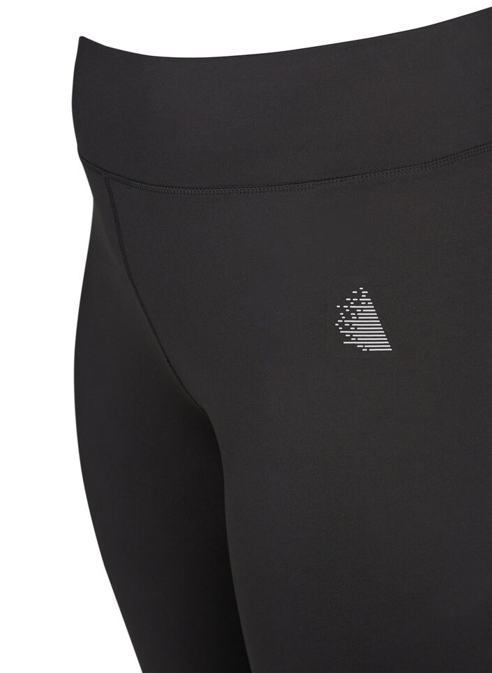 Cropped basis tr&aelig;ningstights, Sort, Packshot image number 2