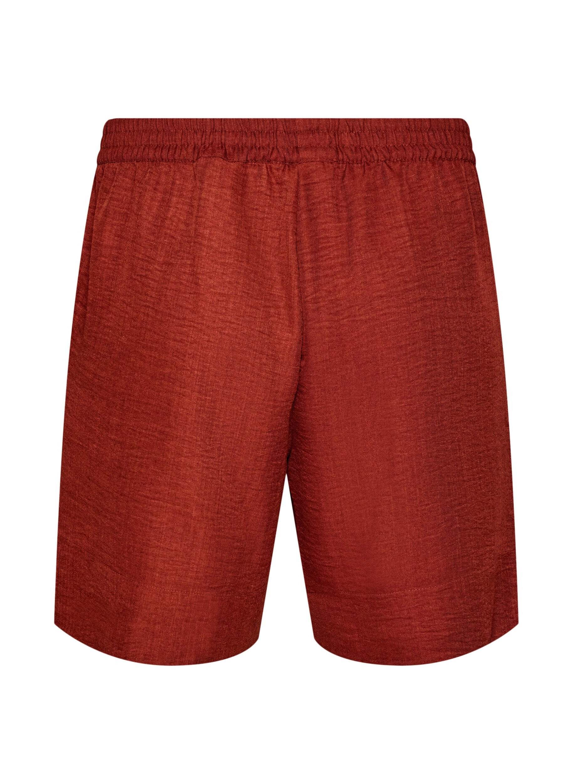 ZizziShorts med lommer og h&oslash;j talje, R&oslash;d, Packshot image number 1