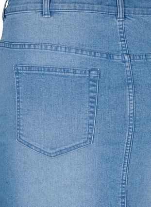 FLASH - Tætsiddende denim nederdel, Light Blue Denim, Packshot image number 3