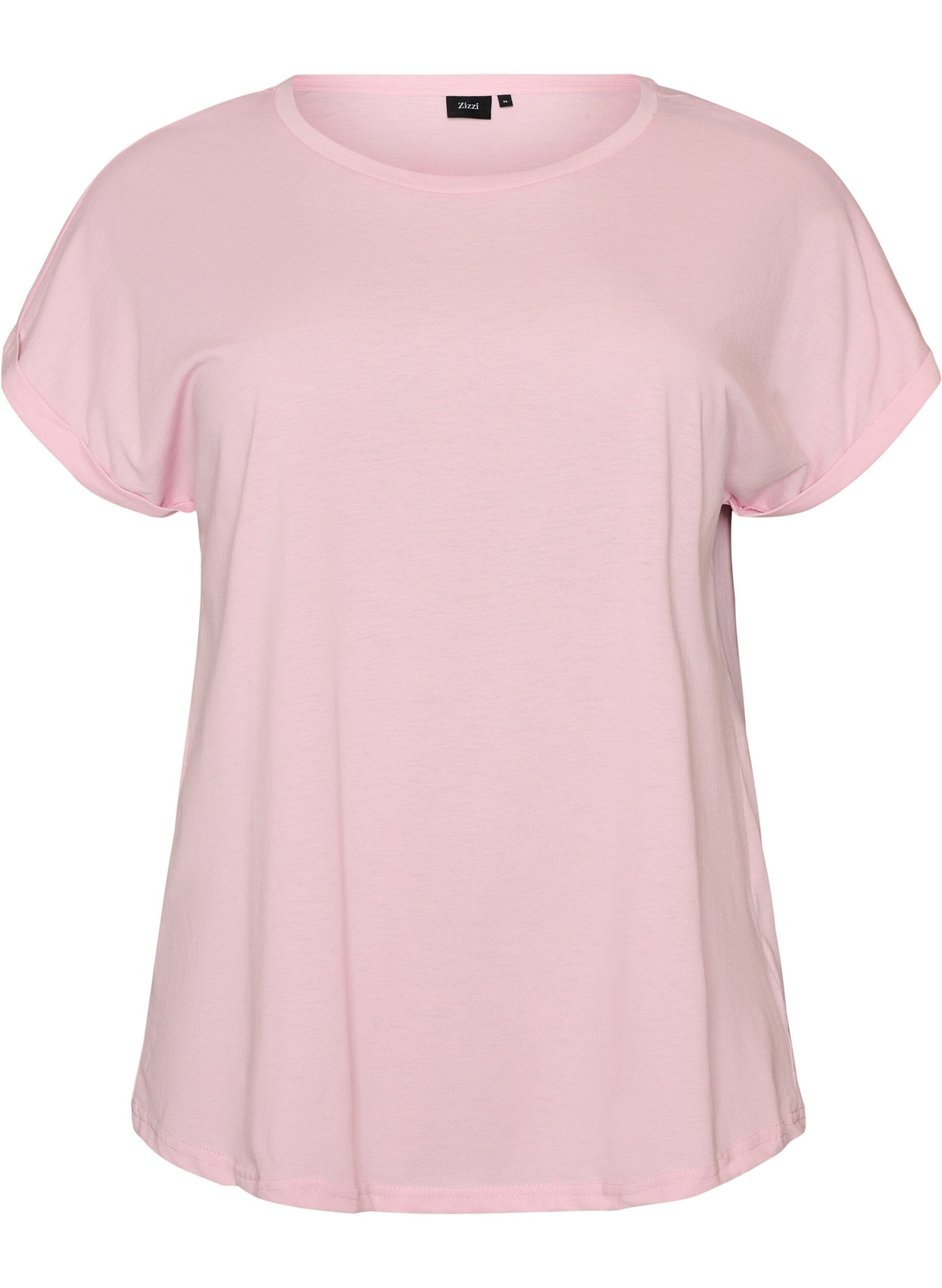 Kort&aelig;rmet T-shirt i bomuldsblanding