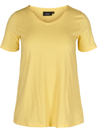 Basis t-shirt, Lemon Drop, Packshot image number 0