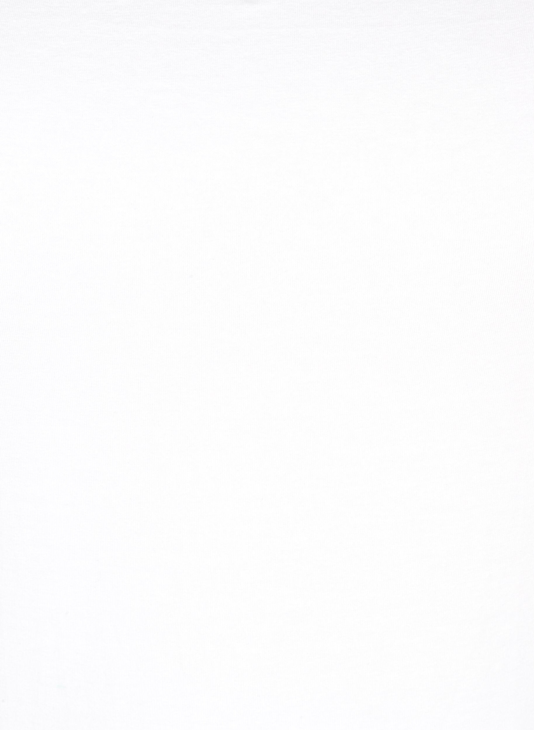 Zizzi Basis strop top i bomuld, Hvid, Packshot image number 2