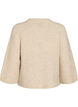 Cardigan i uldblanding med 3/4-&aelig;rmer, Beige, Packshot image number 1