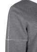 Sweatshirt med kontrastsyninger, Medium Grey Mél, Packshot image number 3