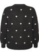 Cardigan med prikket m&oslash;nster, Gr&aring;, Packshot image number 1