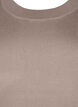 Strikkjole med broderidetaljer, Desert Taupe Comb, Packshot image number 2