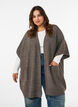 Cardigan med &aring;ben front og vide &aelig;rmer, Brun, Model image number 0