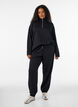 Sweatpants med h&oslash;j talje og bindeb&aring;nd, Sort, Model image number 0
