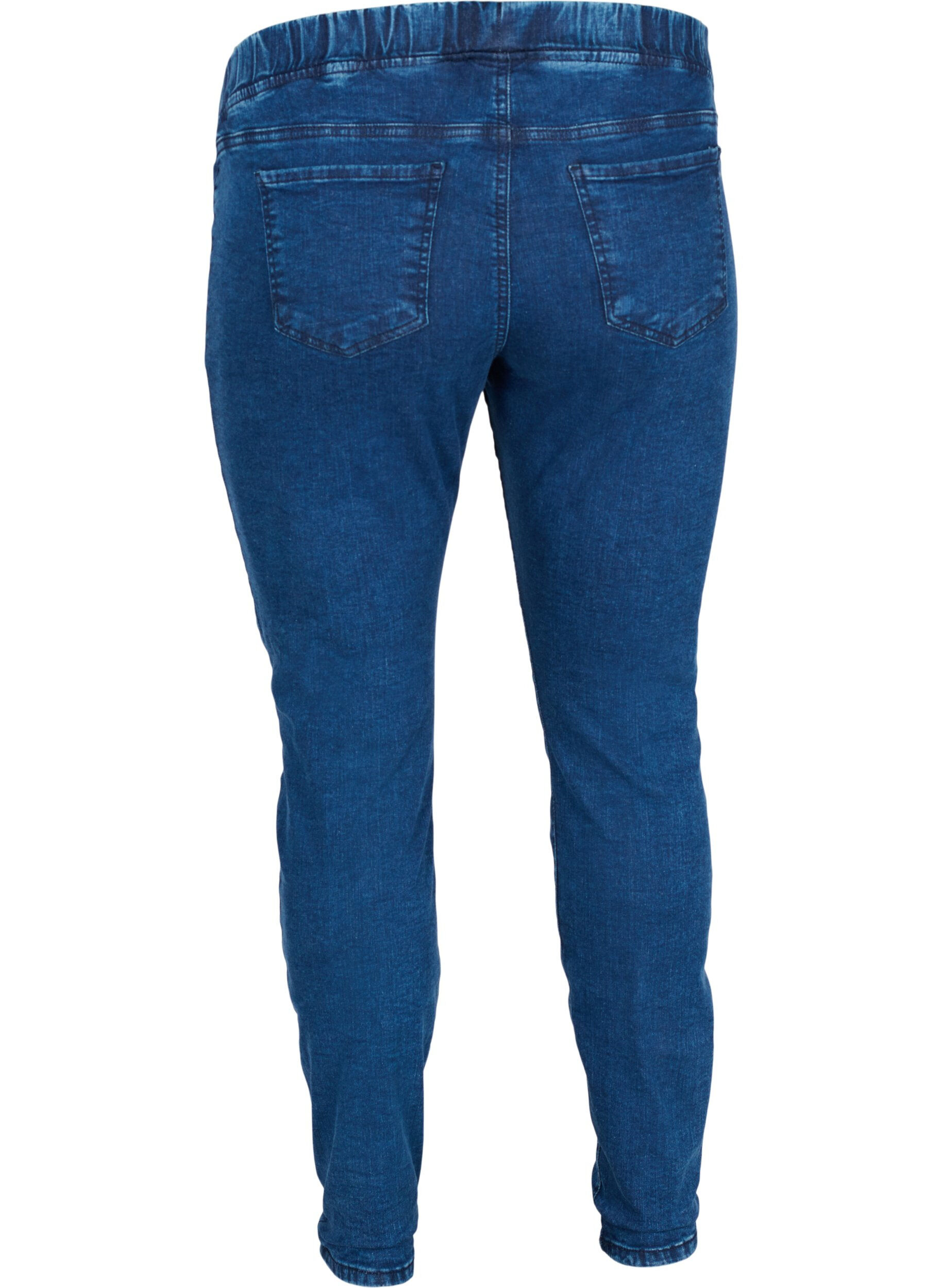 Zizzi Graviditets jeggings med baglommer, Dark blue, Packshot image number 1
