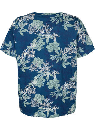 Oversize nat t-shirt med print, Insignia Blue AOP, Packshot image number 1