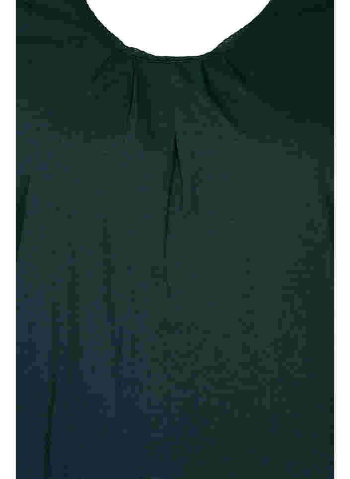 Bomuldsbluse med 3/4 ærmer, Scarab, Packshot image number 2