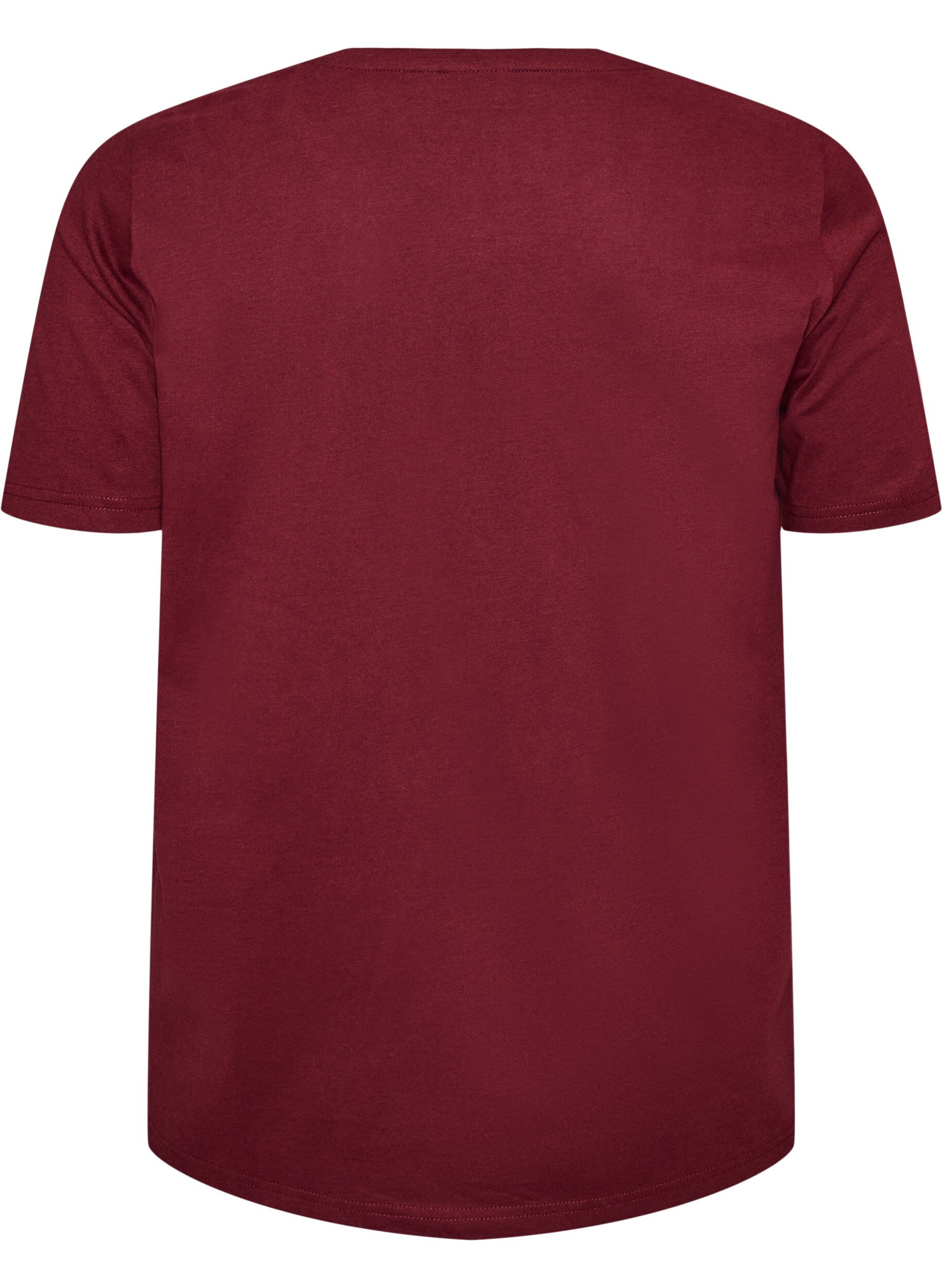 ZizziT-shirt med motiv, R&oslash;d, Packshot image number 1