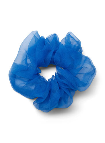 Scrunchie med blomsterprint, Victoria Blue, Packshot image number 0