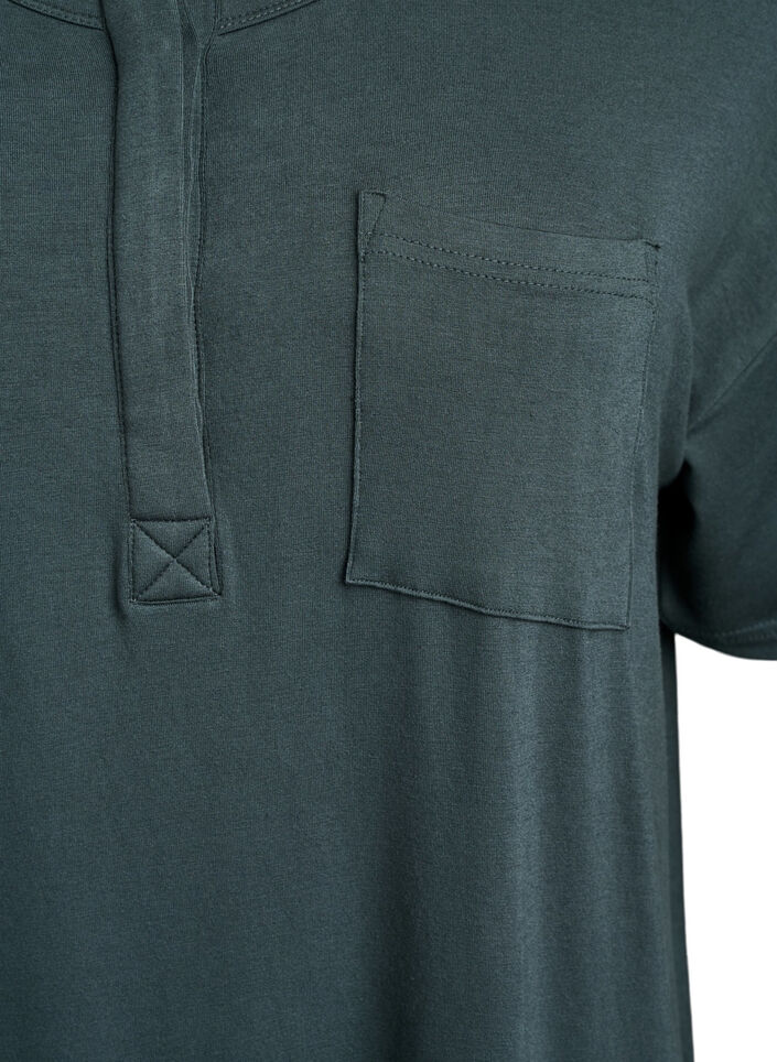 Kortærmet natkjole i viskose, Urban Chic, Packshot image number 2