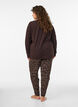 Natbukser i bomuld med print, Brun, Model image number 2