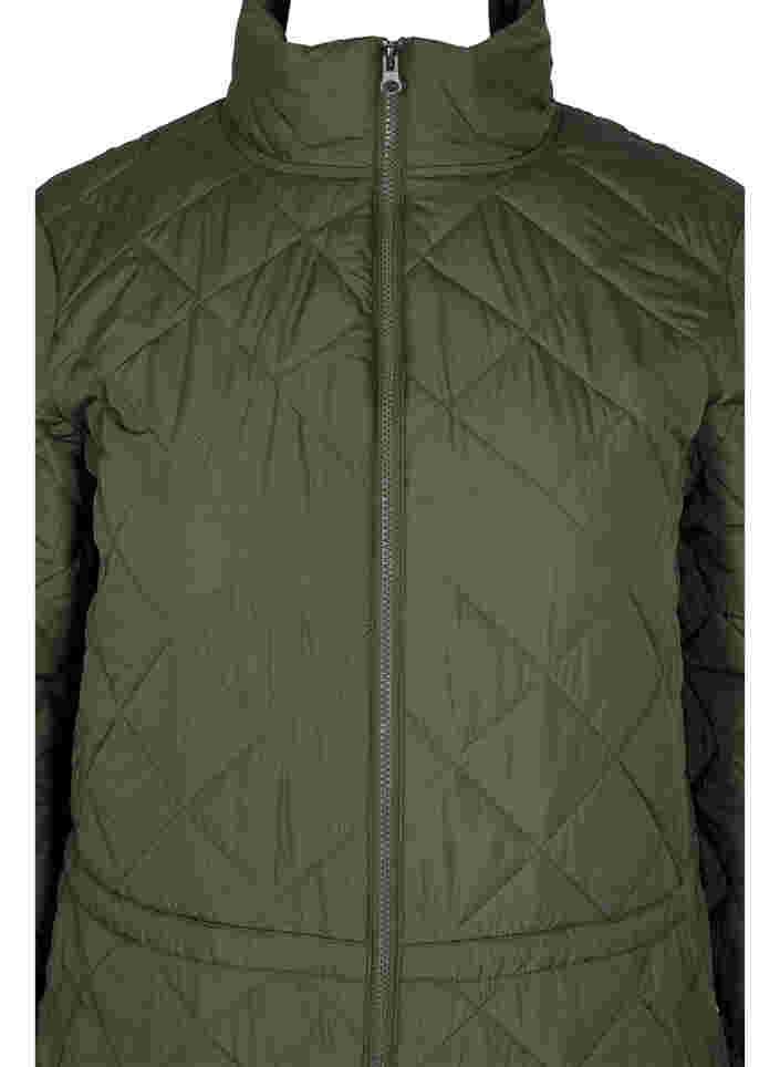 Quiltet termo jumpsuit med justerbar talje, Forest Night, Packshot image number 2