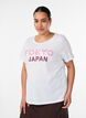 T-shirt med motiv, Hvid, Model image number 0