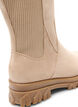 Chunky st&oslash;vle i imiteret ruskind, Beige, Packshot image number 4