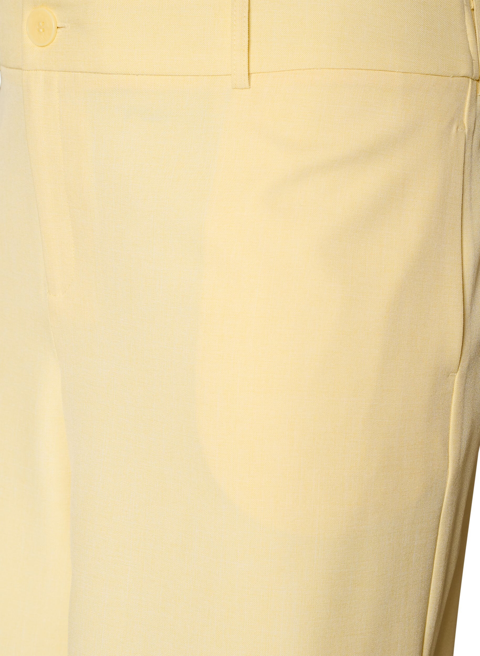 Zizzi L&oslash;se bermudashorts med h&oslash;j talje, Gul, Packshot image number 2