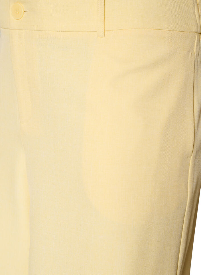 L&oslash;se bermudashorts med h&oslash;j talje, Gul, Packshot image number 2