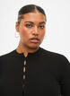 Tætsiddende kjole med huldetaljer, Black, Model image number 3