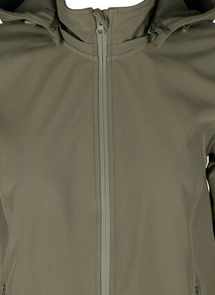 Softshell jakke med aftagelig hætte, Bungee Cord , Packshot image number 2