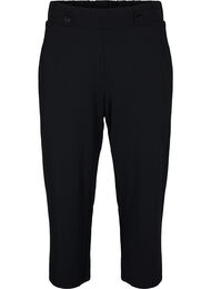 7/8 bukser med l&oslash;s pasform, Sort